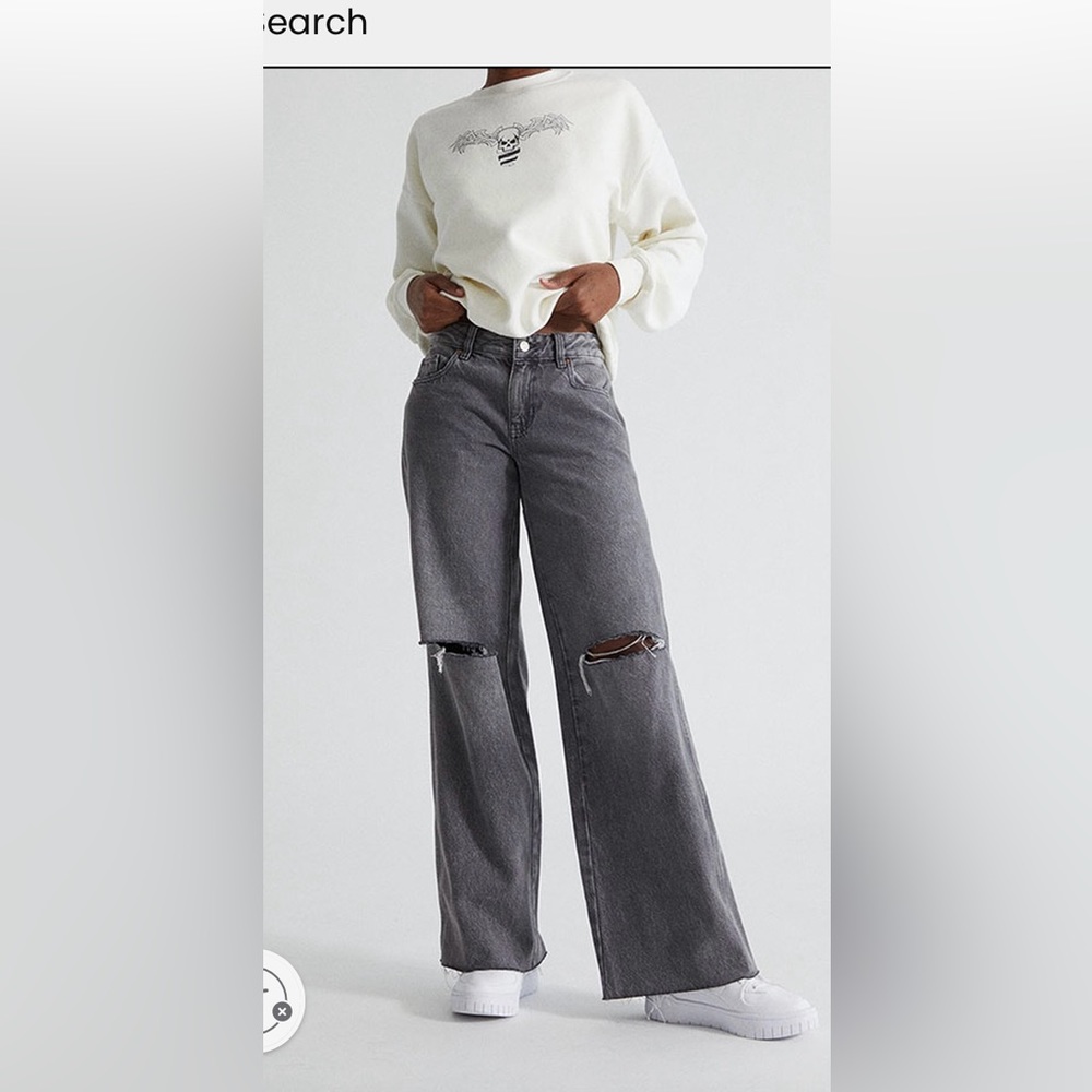 PACSUN Eco Black Low Rise Baggy Jeans 29